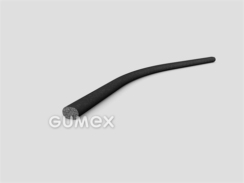 Mikroporézní profil tvaru "I", 5x7mm, hustota 500kg/m3, EPDM, -30°C/+80°C, černý
